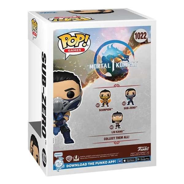 Sub Zero figurine Mortal Kombat POP Games Funko 1022