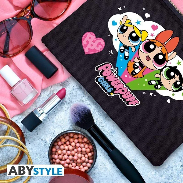 SUPER NANAS - TROUSSE A MAQUILLAGE - "BELLE, BULLE ET REBELLE" -BLEU