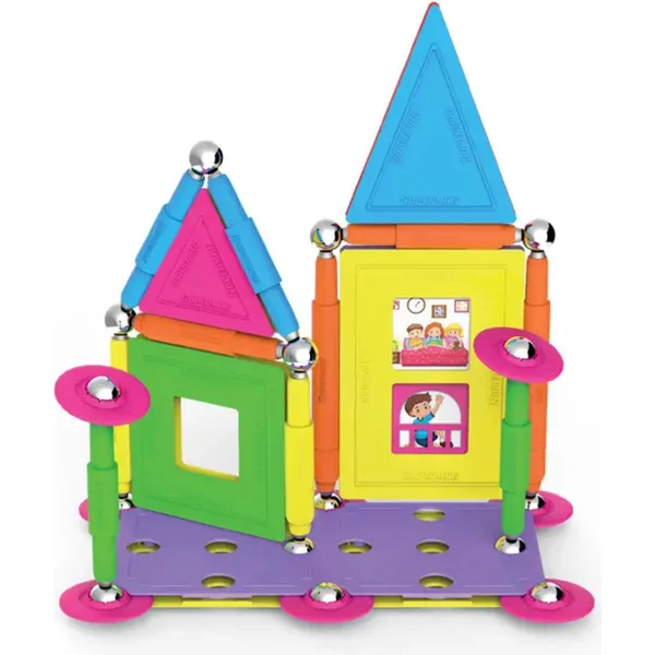 SUPERMAG jeu de construction magnétique Maison 55pcs