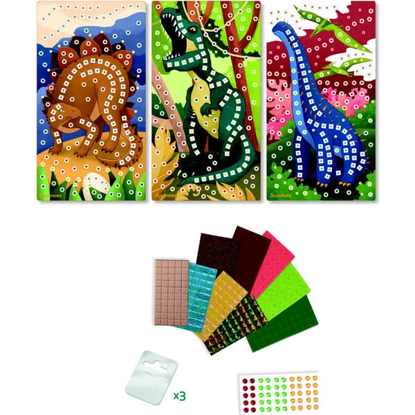 Sycomore Stick & Fun - petite mosaïque - dinosaures