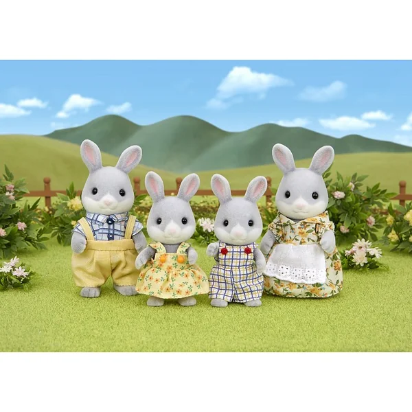 Sylvanian Families Famille de lapins gris