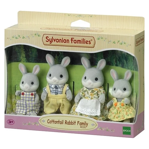 Sylvanian Families Famille de lapins gris