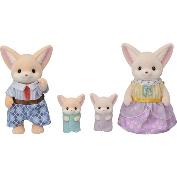 Sylvanian Families Famille de renards Fennec avec jumeaux