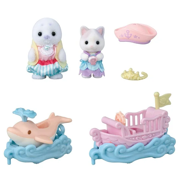 SYLVANIAN FAMILIES - LE PETIT TRAIN DE LA MER -SYLVANIAN VEHICULES