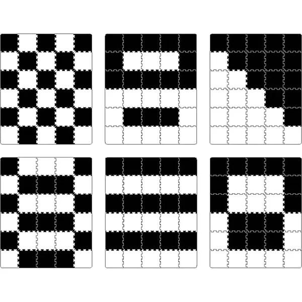 Tapis en mousse puzzle Luno 150x180 cm Black Kinderkraft 2020