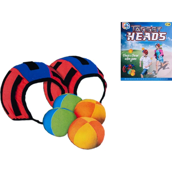 Target Heads - casquette avec velcro et 4 balles