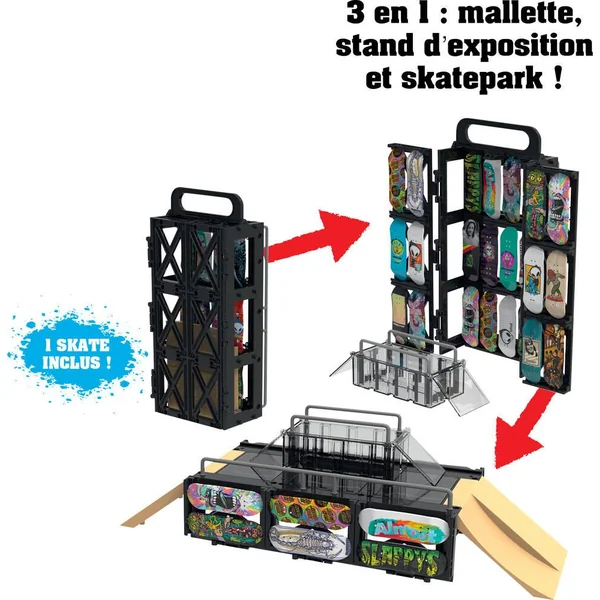 TECH DECK COFFRET TRANSFORMABLE PLAY & DISPLAY