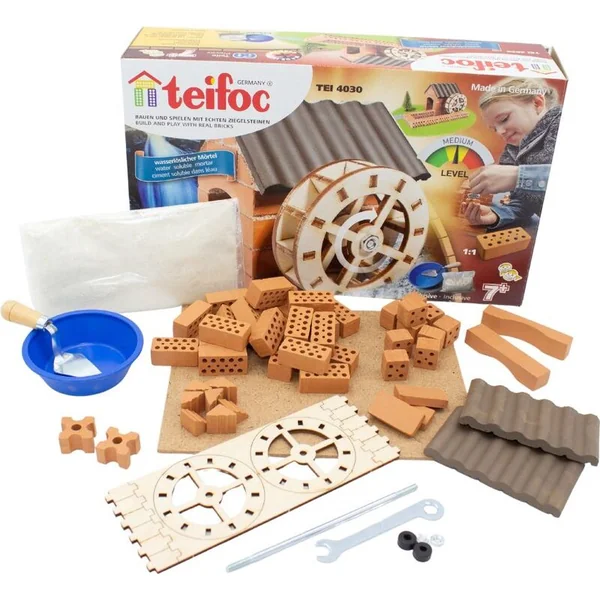 TEIFOC kit de construction Moulin à eau 60 pièces
