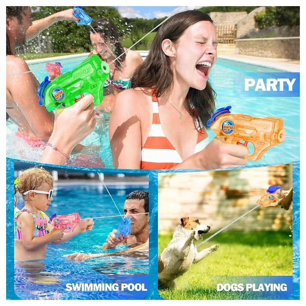 Teorema - Outdoor Play Equipment - Pocket Water Pistol - Neon Colours - 3+ Years