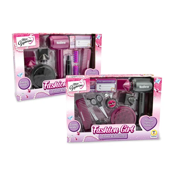 Teorema - Pretend Professions - Miss Signorina Beauty Salon Set - 3 Years - Creativity Development