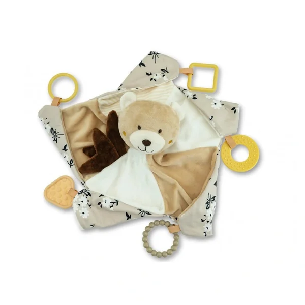 Teorema - Rattles - GoGo Dou Dou Teddy Bear - 30cm Comforter - 0 Months - Sensory Play
