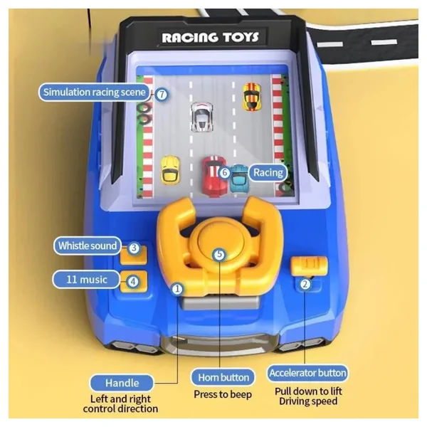 Teorema - Toy Playsets - Pilotino Broom Broom Racing Game - Red - 3+ Years - STEM Learning