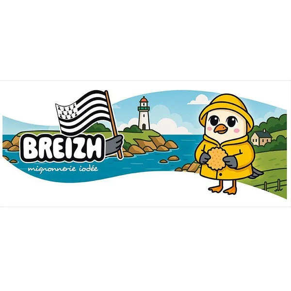 THE GOOD GIFT - MUG - 320 ML - MOUETTE BREIZH KAWAII - BOITE X2