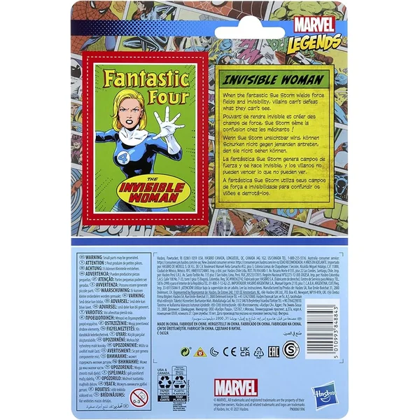 The Invisible Woman figurine Marvel Legends Retro Collection Series Hasbro 10 cm