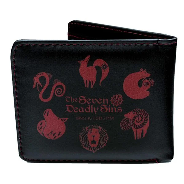 THE SEVEN DEADLY SINS - PCK WALLET + KEYRING "EMBLEME" *