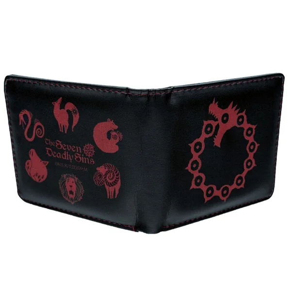 THE SEVEN DEADLY SINS - PCK WALLET + KEYRING "EMBLEME" *