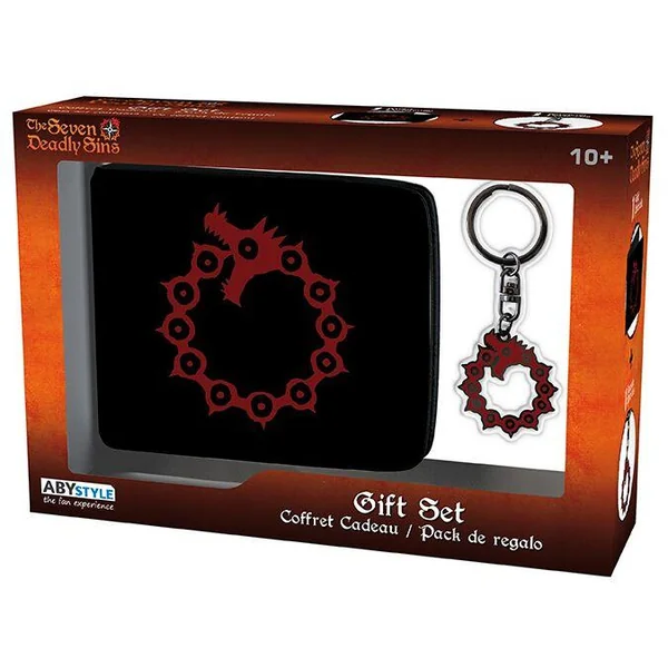 THE SEVEN DEADLY SINS - PCK WALLET + KEYRING "EMBLEME" *