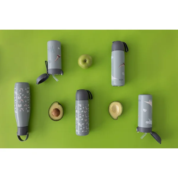 Thermos pour liquides avec paille 400 ml, Candy pink