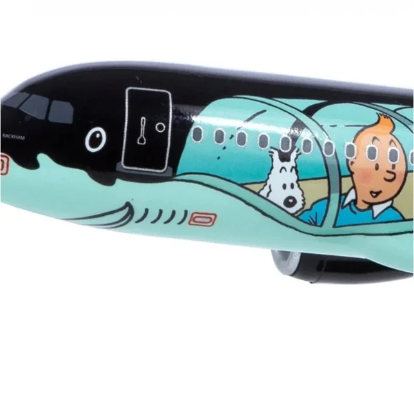 TINTIN: AIRBUS A320 RACKHAM SN BRUSSEL AIRLINES - réplique ABS 19 cm 1:200 Tintinimaginatio 2024 (29667)