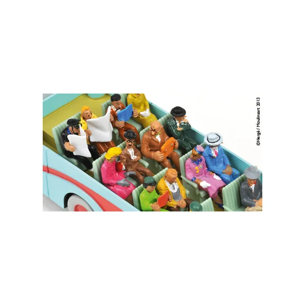 TINTIN: L'AUTOBUS DE LA SWISSAIR "L'AFFAIRE TOURNESOL", HORS-SERIE #2 - véhicule miniature 15.7 cm