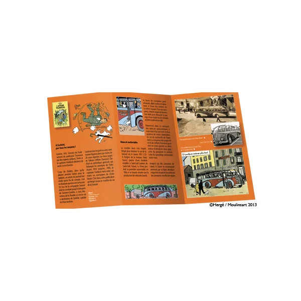 TINTIN: L'AUTOBUS DE LA SWISSAIR "L'AFFAIRE TOURNESOL", HORS-SERIE #2 - véhicule miniature 15.7 cm