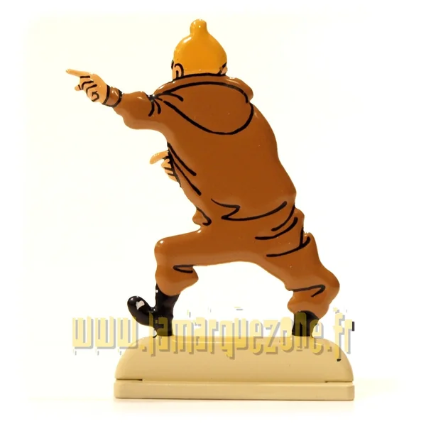 TINTIN: LE TRESOR DE RACKHAM LE ROUGE - figurine 'relief' en métal 5.5 cm