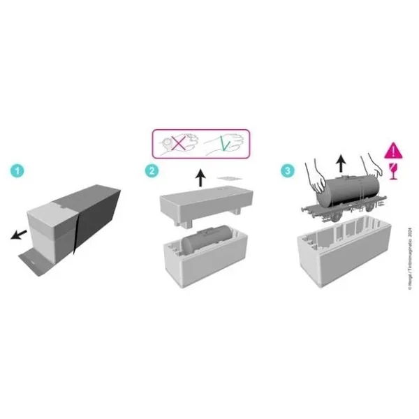 Tintin Le wagon Loch Lomond "L'Ile Noire" Tintinimaginatio 2024 (40030)