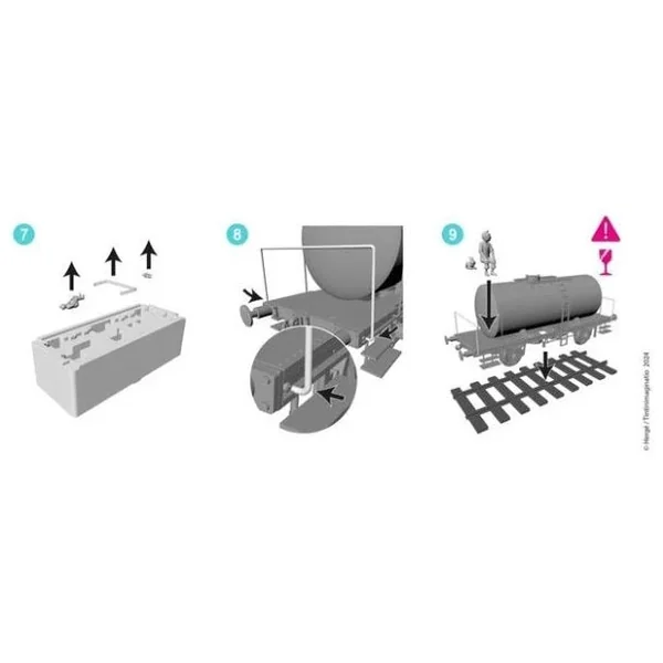 Tintin Le wagon Loch Lomond "L'Ile Noire" Tintinimaginatio 2024 (40030)