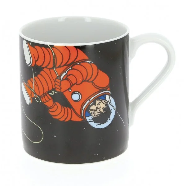 TINTIN: TINTIN ET HADDOCK SUR LA LUNE - mug en porcelaine