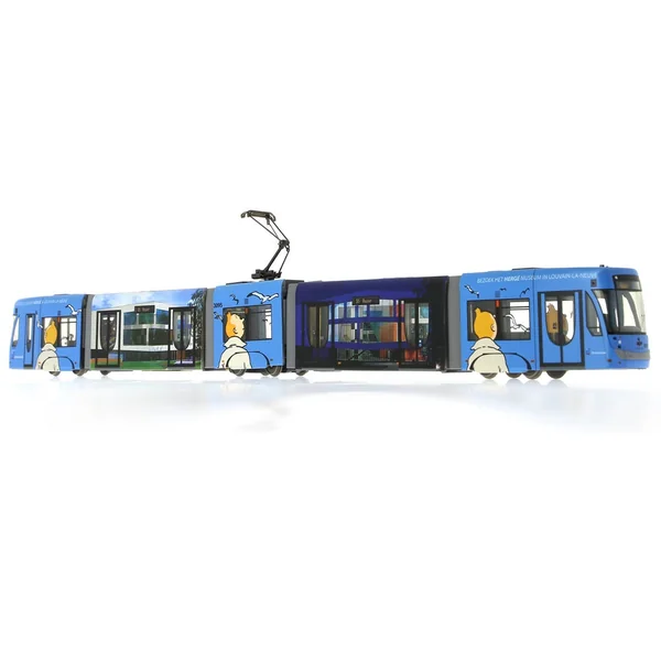 TINTIN: TRAM TINTIN STIB MINIATURE - véhicule motorisé HO 1:87