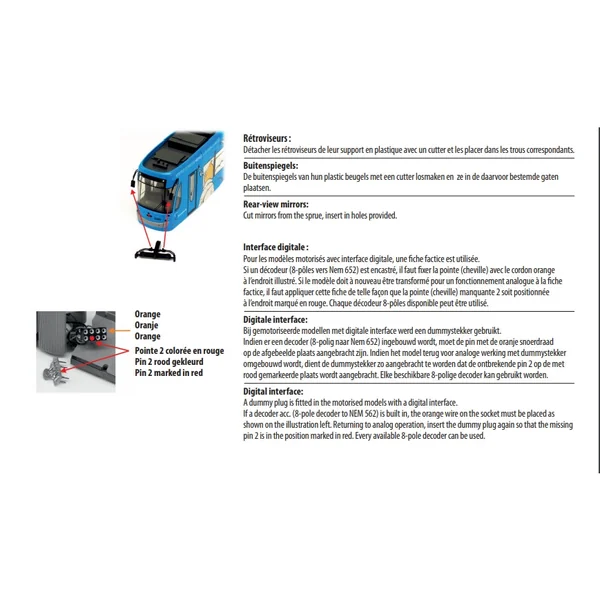 TINTIN: TRAM TINTIN STIB MINIATURE - véhicule motorisé HO 1:87