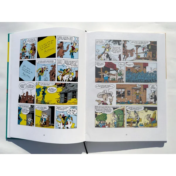 Tirage de luxe Lucky Luke: Les Rivaux de Painful Gulch (version Couleurs) + Coffret L. Hennebelle/Monochrome Editions 2025