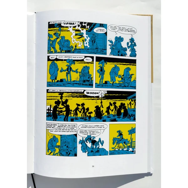 Tirage de luxe Lucky Luke: Les Rivaux de Painful Gulch (version Couleurs) + Coffret L. Hennebelle/Monochrome Editions 2025