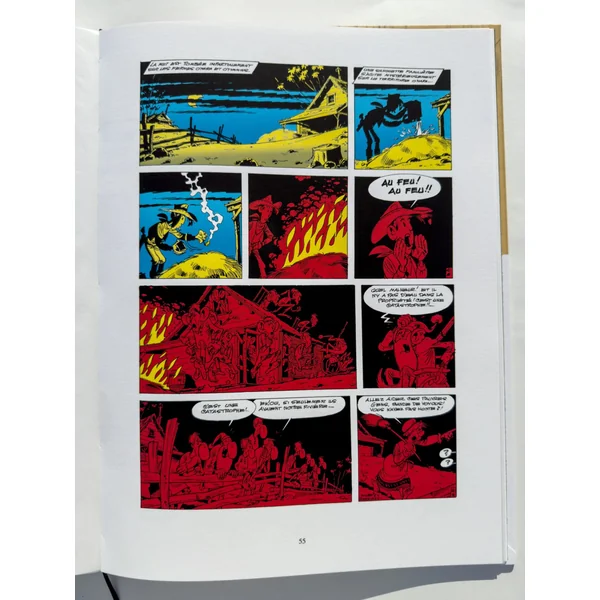 Tirage de luxe Lucky Luke: Les Rivaux de Painful Gulch (version Couleurs) + Coffret L. Hennebelle/Monochrome Editions 2025