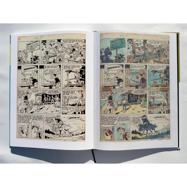 Tirage de luxe Lucky Luke: Les Rivaux de Painful Gulch (version Couleurs) + Coffret L. Hennebelle/Monochrome Editions 2025