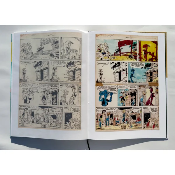 Tirage de luxe Lucky Luke: Les Rivaux de Painful Gulch (version Couleurs) + Coffret L. Hennebelle/Monochrome Editions 2025