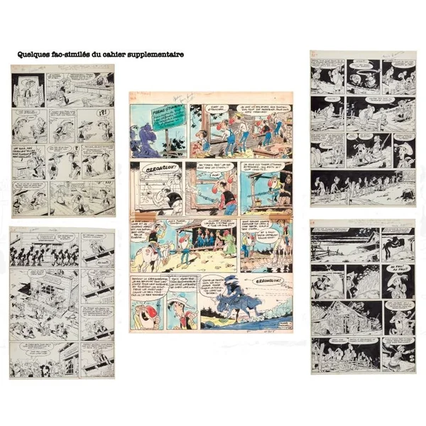 Tirage de luxe Lucky Luke: Les Rivaux de Painful Gulch (version N&B) L. Hennebelle/Monochrome Editions 2025