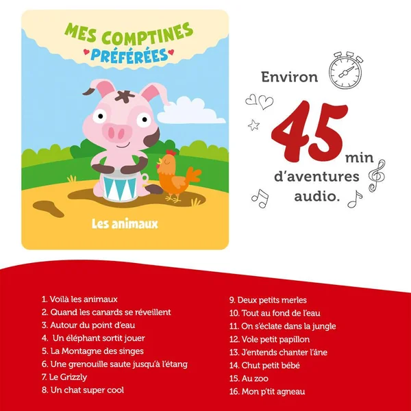 TONIES® - MES COMPTINES PREFEREES LES ANIMAUX