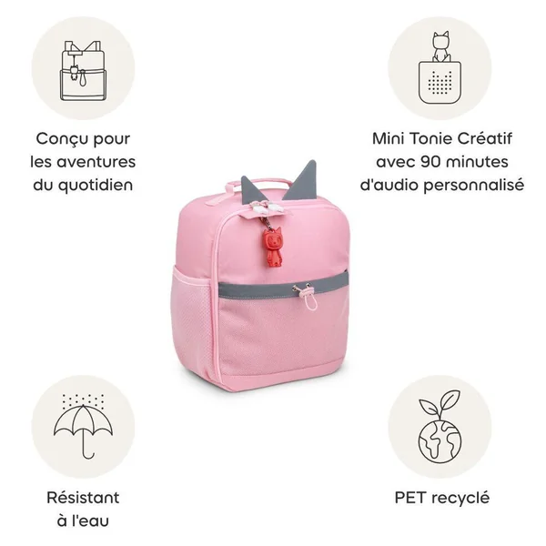 TONIES® - SAC A DOS ROSE FLEUR
