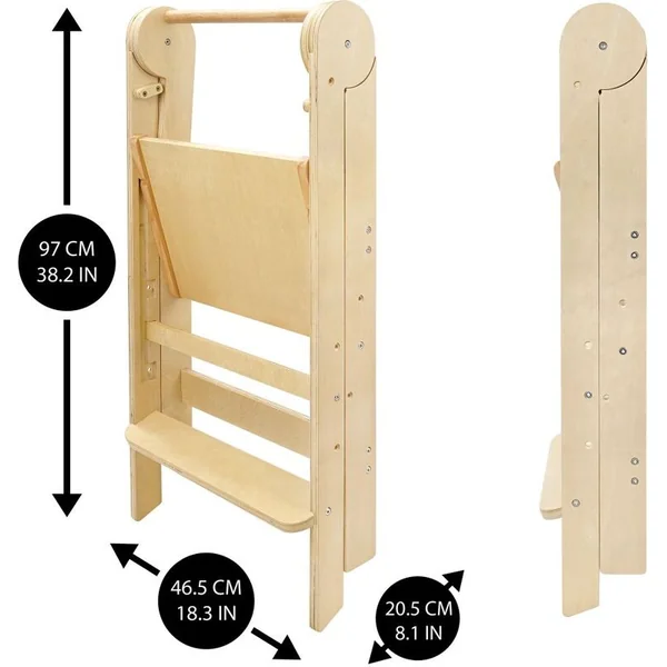 Tour d'apprentissage pliable - naturelle