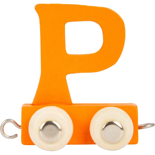 Train en bois alphabet coloré lettre P