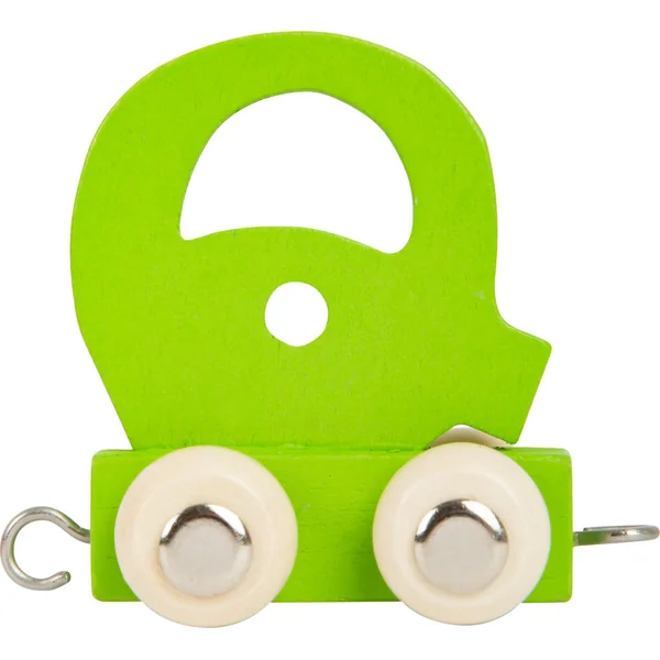 Train en bois alphabet coloré lettre Q