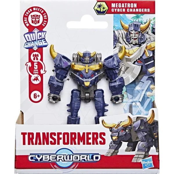 TRANSFORMERS CYBERWORLD - FIGURINE CYBER CHANGERS - MEGATRON