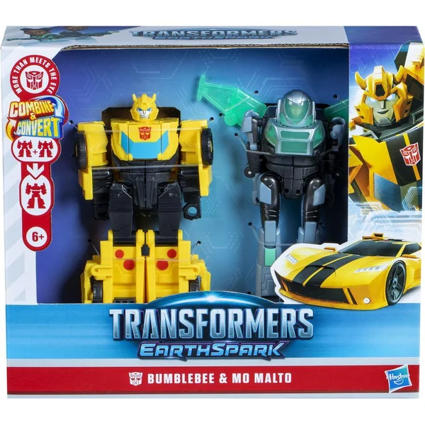 TRANSFORMERS EARTHSPARK CYBER-COMBINER BUMBLEBEE ET MO MALTO