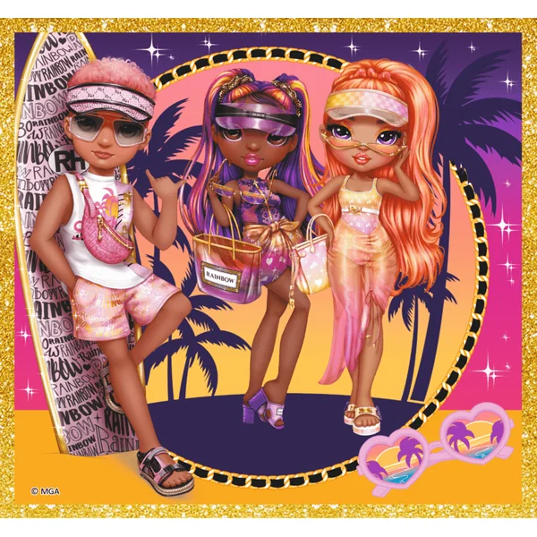 Trefl Puzzle 10v1 - Collection de poupées à la mode / MGA Rainbow high