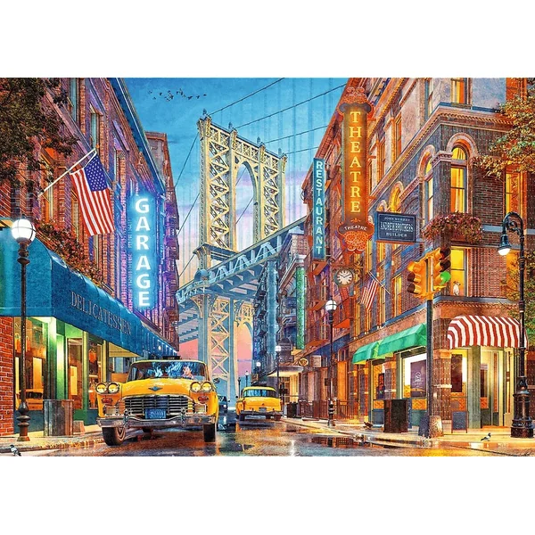 Trefl Puzzle 500 Premium Plus Tea Time: Vue sur le pont de Manhattan