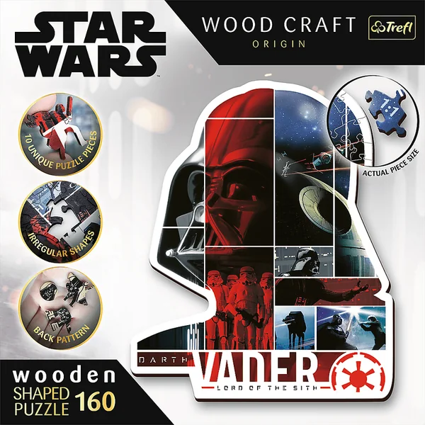Trefl Puzzle en bois 160 pièces - Darth Vader / Lucasfilm Star Wars