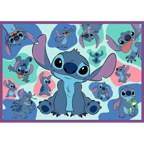 Trefl Puzzle Lilo & Stitch 4 x 250 pièces Incroyable Stitch