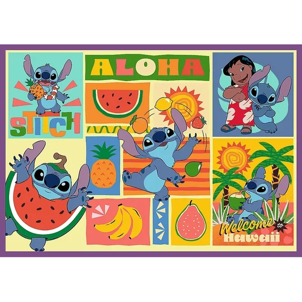 Trefl Puzzle Lilo & Stitch 4 x 250 pièces Incroyable Stitch