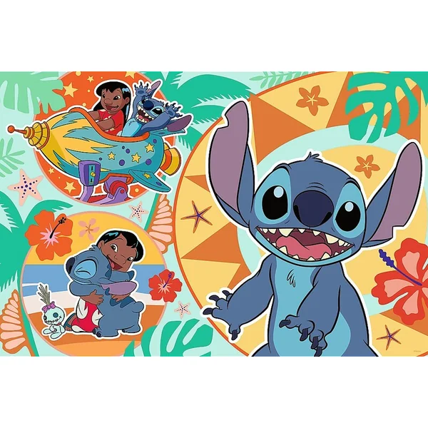 Trefl Puzzle Lilo&Stitch : Jour heureux MAXI 24 pièces